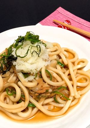 簡単☆ツナとだいこんおろしの焼きうどん-レシピのメイン写真