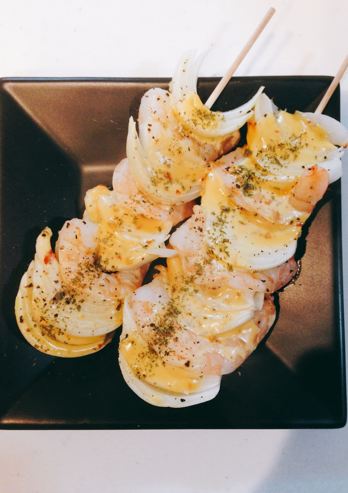 ☆ソースまで旨い！エビと玉ねぎの串焼き☆-レシピのメイン写真