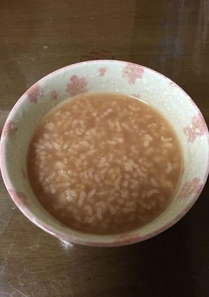 簡単　ほうじ茶で茶粥-レシピのメイン写真
