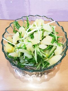 水菜と味付け数の子のさっとサラダ-レシピのメイン写真