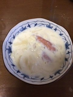 簡単 じゃがいも玉ねぎウィンナーの牛乳煮-レシピのメイン写真