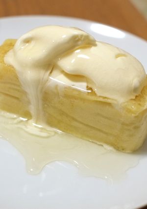 ストウブでスクエアホットケーキ-レシピのメイン写真