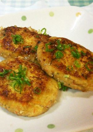 レンコンdeフワフワ豆腐バーグ♪-レシピのメイン写真
