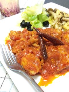 鶏もも肉のアラビアータソース煮込み-レシピのメイン写真