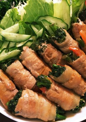 菜の花の肉巻き-レシピのメイン写真
