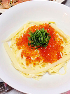 白アスパラガスといくらのクリームパスタ♡-レシピのメイン写真