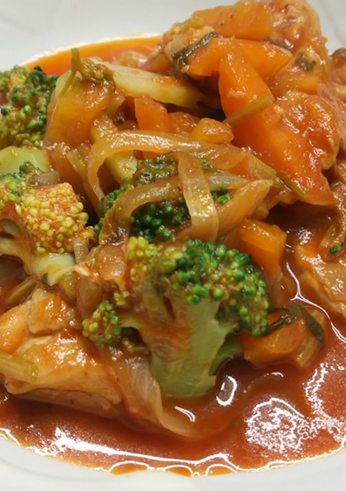 野菜たっぷり♪鶏肉のトマト煮込み-レシピのメイン写真