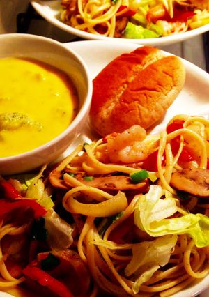 海老とキノコのパスタ-レシピのメイン写真