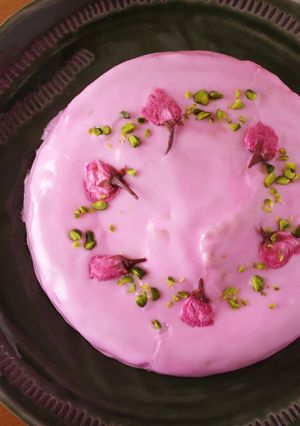 泡立てなくても簡単♪桜のお花見ケーキ-レシピのメイン写真