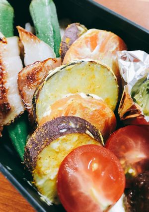 お弁当の仕切りにも！カレーマヨ和え-レシピのメイン写真