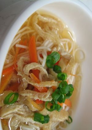 油揚げとにんじん♡♥あったかにゅう麺-レシピのメイン写真