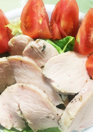 超簡単☆お湯でサラダチキン-レシピのメイン写真
