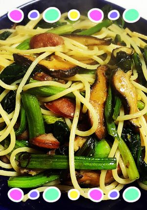 ほうれん草の柚子胡椒マヨパスタ-レシピのメイン写真