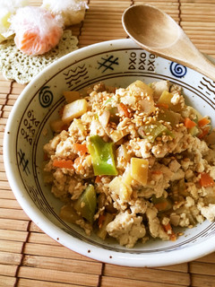 野菜玉と豆腐だけ*簡単シンプル♪炒り豆腐-レシピのメイン写真