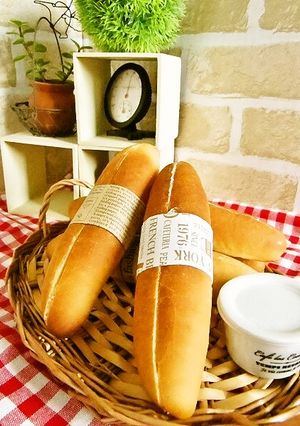 HBで簡単！もちふわミルクフランス＊-レシピのメイン写真