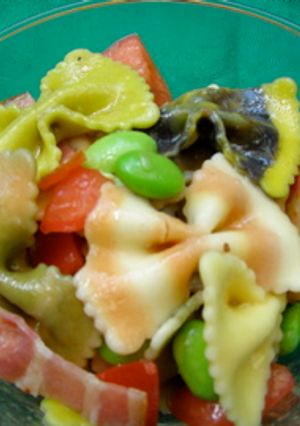 カラフルパスタで♥、イタリアンサラダ-レシピのメイン写真