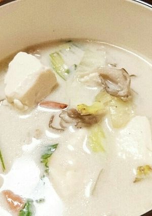 しっとり豆腐とチンゲン菜の豆乳スープ-レシピのメイン写真