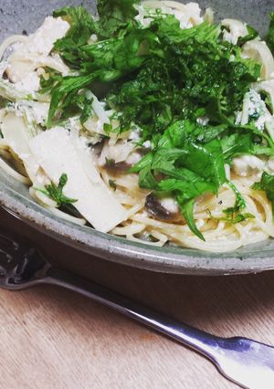 あっさりタラコの和風クリームパスタ-レシピのメイン写真