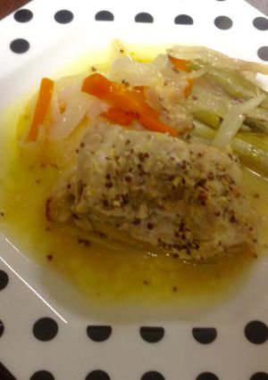 簡単！鶏とアスパラのマスタードホイル焼き-レシピのメイン写真