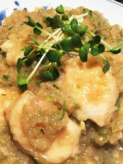 冷めても美味しい!さっぱり胸肉のみぞれ煮-レシピのメイン写真