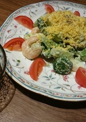 ブロッコリーアボカドとエビのサラダ-レシピのメイン写真