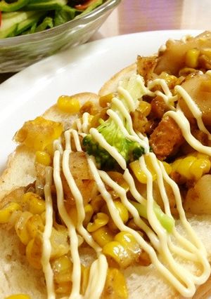 ほたてコーンバターのフライパントースト-レシピのメイン写真