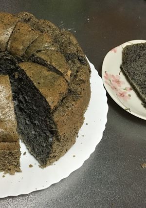 ふわしゅわ黒ごまのシフォンケーキ-レシピのメイン写真