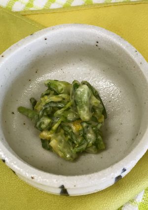 めっけもん♪菜の花の味噌マヨ和え-レシピのメイン写真
