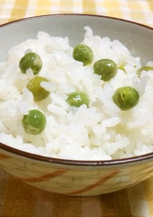 レンジで豆御飯(茶碗6杯分・3杯分も)-レシピのメイン写真