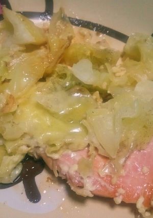 鮭とキャベツのチーズ蒸し-レシピのメイン写真