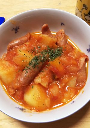 ゴロゴロ野菜の簡単ミネストローネ-レシピのメイン写真