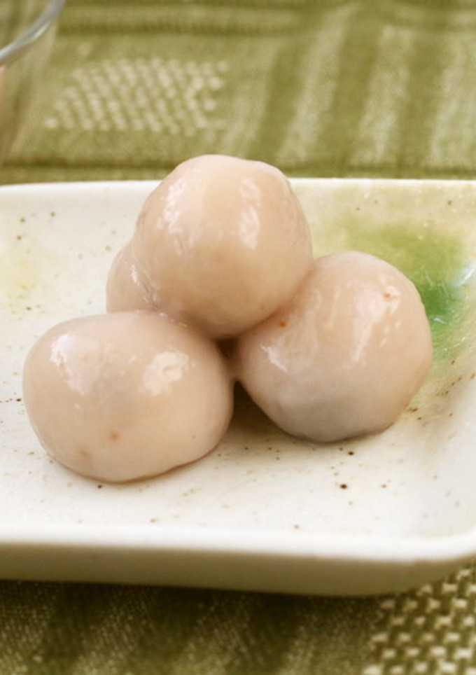 いちご大福風白玉-レシピのメイン写真