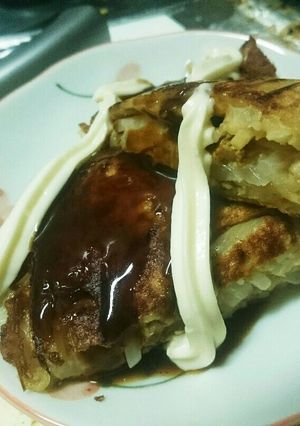 作りすぎたパスタリメイクでお好み焼-レシピのメイン写真