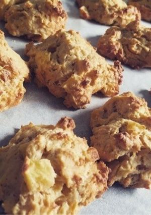 HMでつくる玄米粉とリンゴのスコーン-レシピのメイン写真