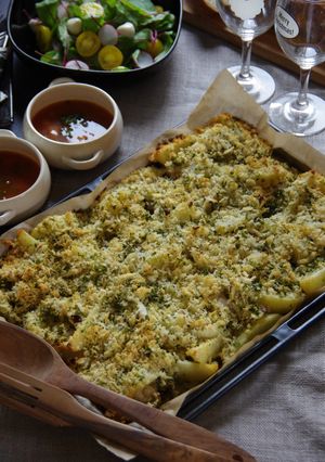 オーブン任せ♪鶏肉じゃがいものパン粉焼き-レシピのメイン写真