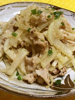 豚肉と大根のみそ炒め-レシピのメイン写真