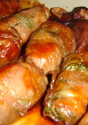 大葉にんにくあまだれで作る豚の茄子巻-レシピのメイン写真