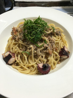 鯖とタコの和風パスタ-レシピのメイン写真