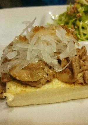 豆腐ステーキ豚肉添え-レシピのメイン写真