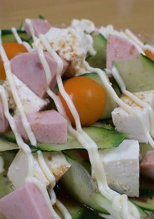 かけるだけ～簡単☆豆腐サラダ☆-レシピのメイン写真