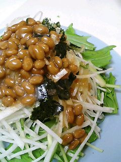 ネバトロ〜♪納豆ドレで大根サラダ♪-レシピのメイン写真