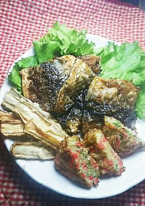 サンマの蒲焼きとごぼうスティック-レシピのメイン写真