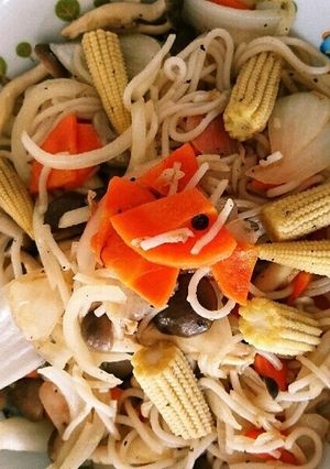 簡単♡ライスパスタで作るキノコパスタ-レシピのメイン写真