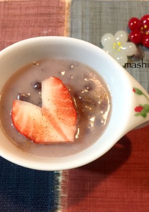 トロトロいちごみるくぜんざい♡-レシピのメイン写真