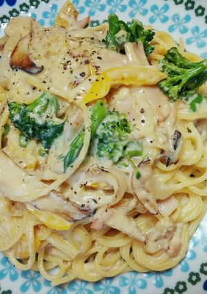 豆腐のカルボナーラ風パスタ☆ヘルシー-レシピのメイン写真