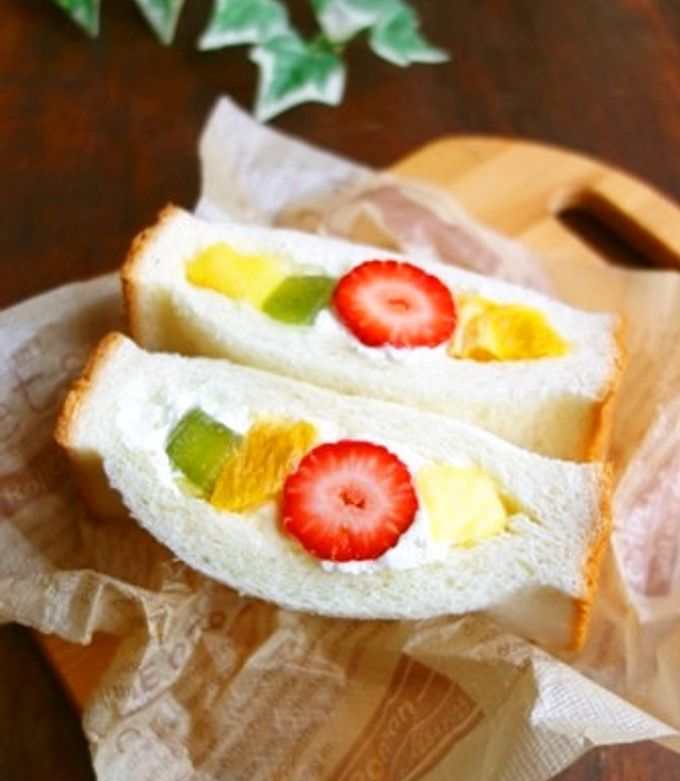 2枚組具沢山サンドとフルーツサンドにも最適 幅50㎜6円50銭／枚