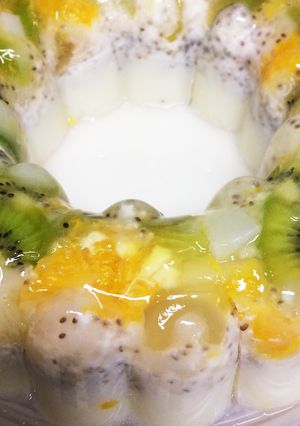 キレイへの道！フルーツでビタミン牛乳寒天-レシピのメイン写真