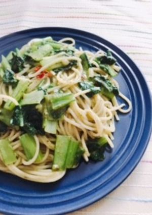 小松菜ジェノベーゼパスタ-レシピのメイン写真