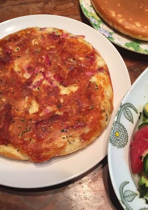 HMチーズバジルホットケーキ-レシピのメイン写真