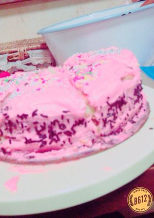 超かわいい！ピンクのケーキ♡-レシピのメイン写真